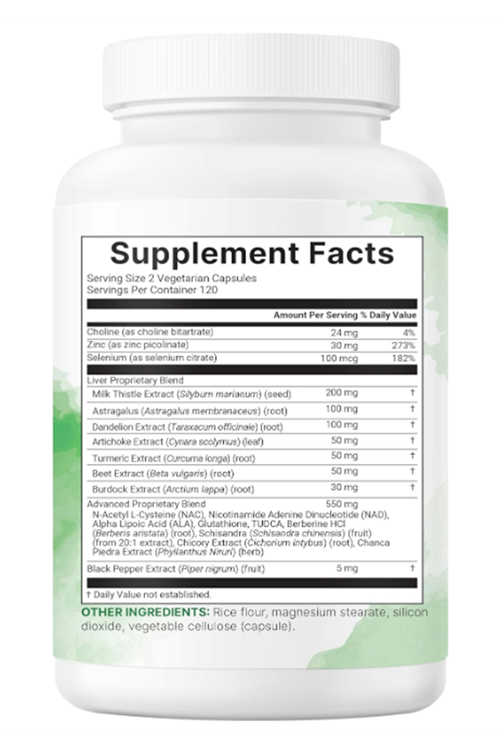 Micro Ingredients  Liver Advanced+ 240 Veggie Capsul. Milk Thistle, Dandelion, NAD, NAC, ALA, TUDCA, Glutathione, Artichoke, Turmeric, Astragalus.