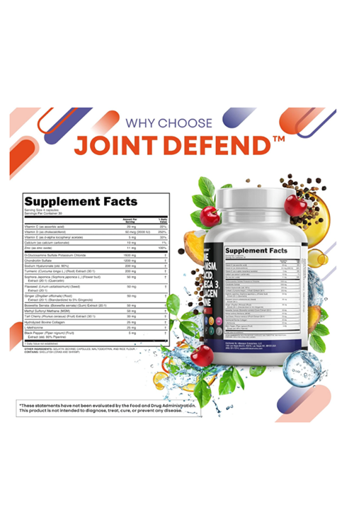 Clean Nutraceuticals Glucosamine Chondroitin MSM 1500mg  120 Capsul Turmeric Curcumin, Collagen, Hyaluronic Acid, Omega 3 – Joint Health for Men  Women  Joint Complex.