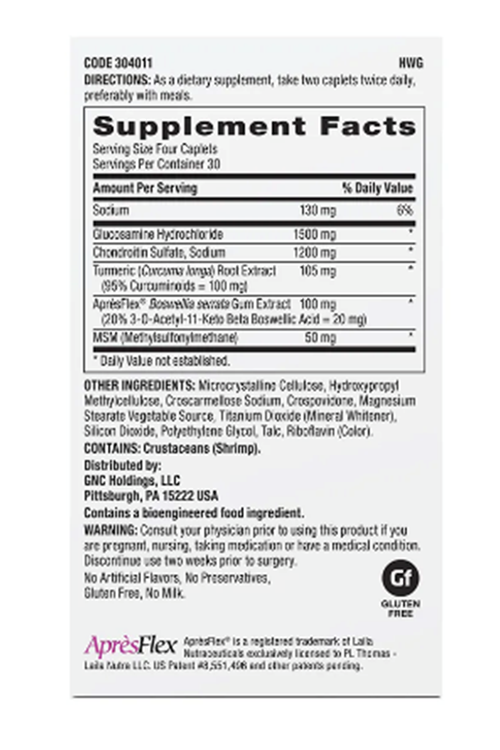 GNC TriFlex™ Fast-Acting 120 Tablets.