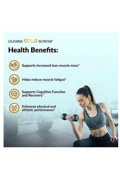 California Gold Nutrition, Sport, Pure Creatine Monohydrate, Unflavored, 1 lb (454 g) Made ın Usa.