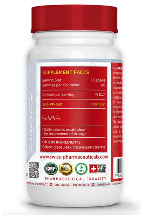 Swiss Pharmaceuticals SLU-PP-332 100mcg 60 Capsul.