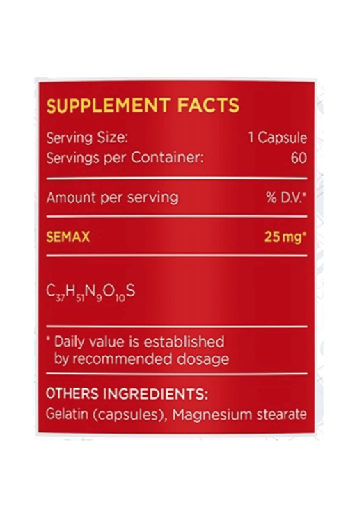 Swiss Pharmaceuticals Semax 25mg 60 capsul.