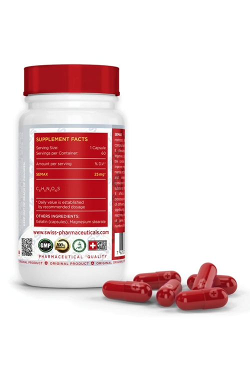 Swiss Pharmaceuticals Semax 25mg 60 capsul.