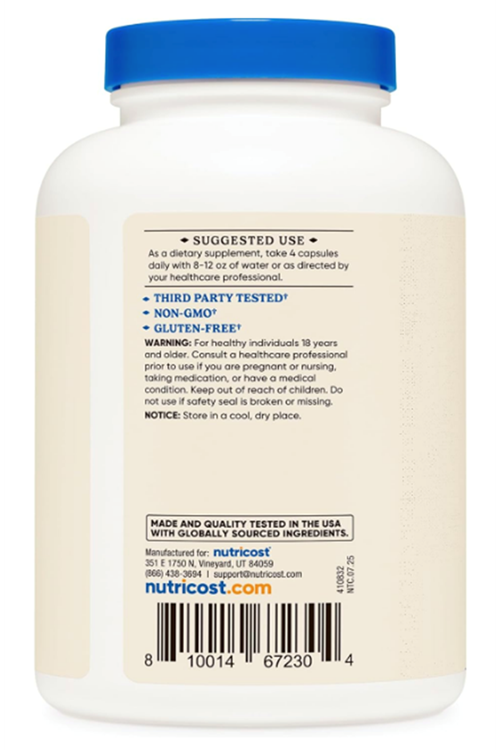 Nutricost Grass Fed Desiccated Beef Liver 3000mg  240 Capsul  60 Servings - No Hormones, GMO and Gluten Free, Pasture-Raised, Free Range Beef.