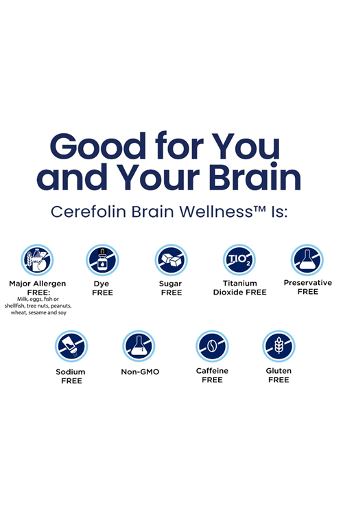 Alfasigma Cerefolin 30 Tablets Brain Wellness,Targeted for Cognitive.