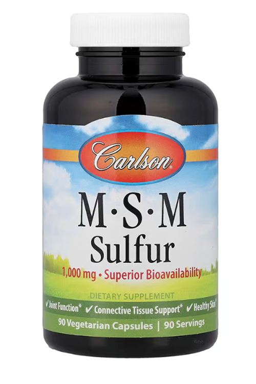 Carlson, MSM Sulfur, 90 Vegetarian Capsules.