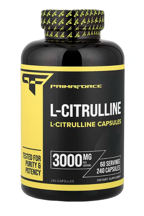 Primaforce L-Citrulline 3000mg, 240 Capsules, 60 Servings.