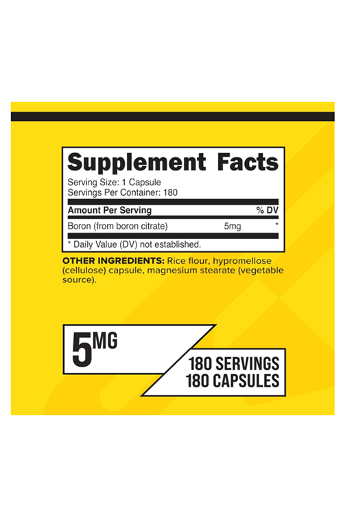 PrimaForce Boron 5mg, 180 Vegetarian Capsules.