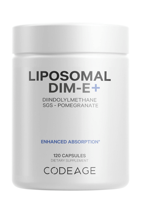 Codeage Liposomal DIM  SGS, Pomegranate, Broccoli, Vitamin E Isomers Tocopherols Alpha Beta Gamma Delta 120 Capsules.