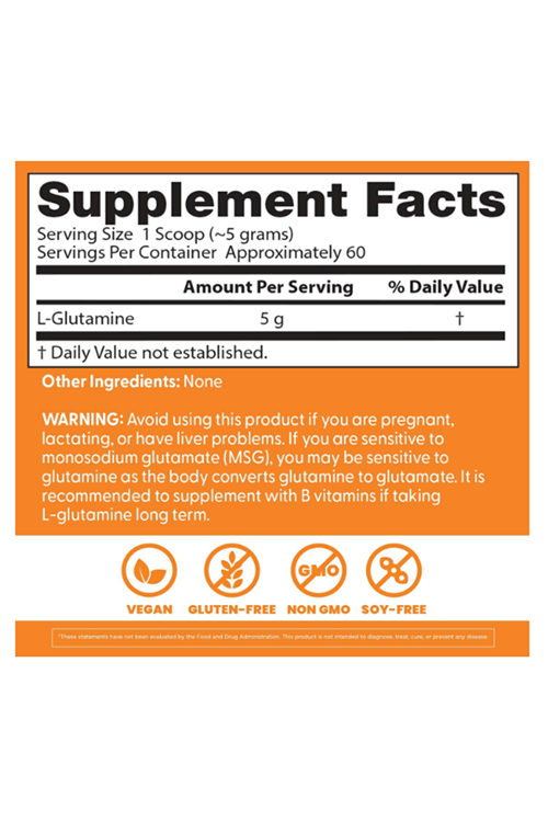 Doctors Best Pure L-Glutamine Powder Supports Muscle Mass Strength,Non-GMO, Gluten Free, Soy Free,Vegan (300 Grams).