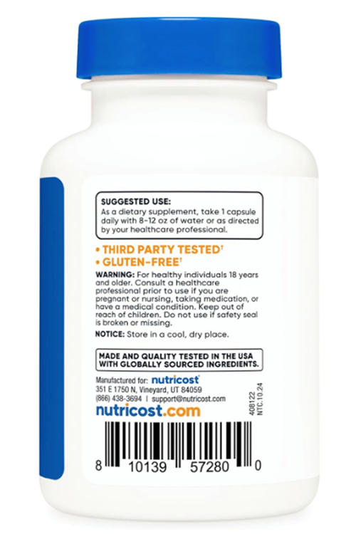 Nutricost Sulforaphane Glucosinolate (SGS) (120 Capsules) - 50 mg Broccoli Seed Extract Per Serving.