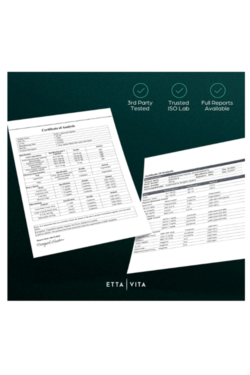 Etta Vita Liposomal NAD+ 60 Capsul Resveratrol, Urolithin A, CoQ10,Muira Puama Natural Energy, Brain Fog, Digestion, Detox, Gut Health, Microbiome, NR NMN Replacement.Made ın Usa.