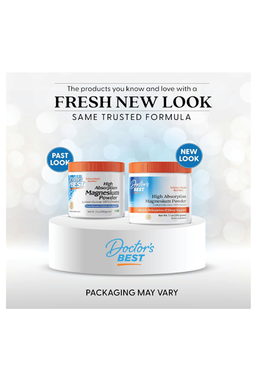 Doctor's Best, High Absorption Magnezium Lysinate Glycinate Chelate Albion® 200gr.