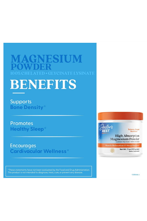 Doctor's Best, High Absorption Magnezium Lysinate Glycinate Chelate Albion® 200gr.