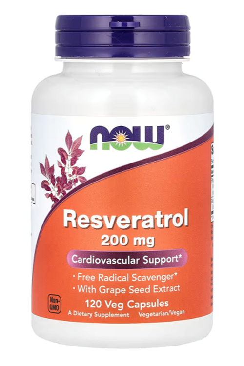 NOW Foods, Resveratrol, 200 mg, 120 Veg Capsules.