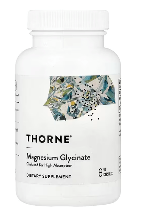Thorne, Magnesium Glycinate, 90 Capsules (120 mg per Capsule).