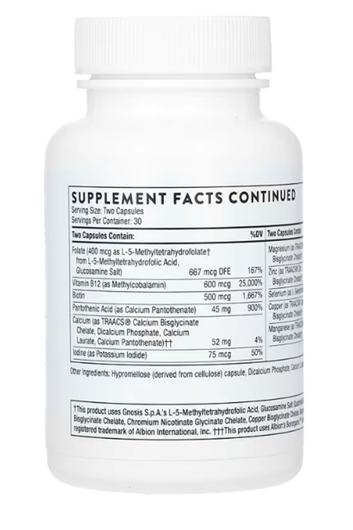 Thorne Basic Nutrients 2/Day, 60 Capsules.(Multivitamin).USA.63.