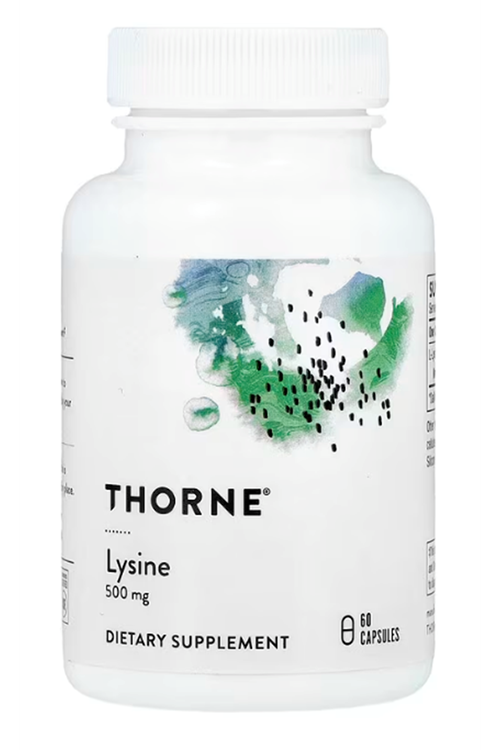 Thorne, Lysine, 500 mg, 60 Capsules.