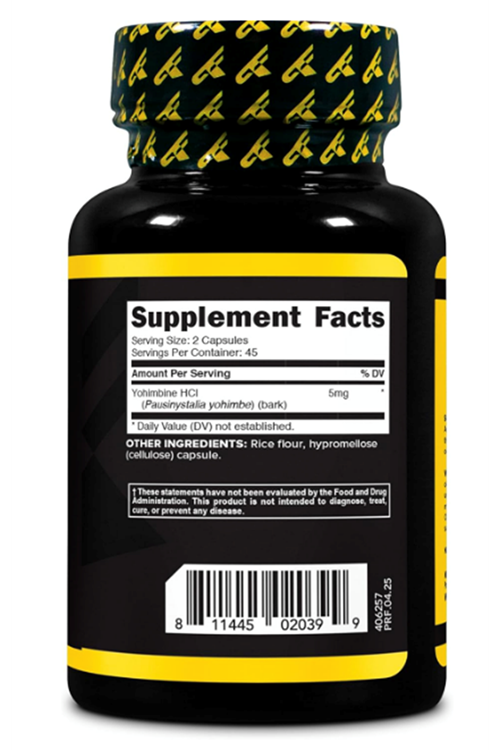 Primaforce Yohimbine HCl  2.5 mg  90 Vegetarian Capsules. USA Version 33.