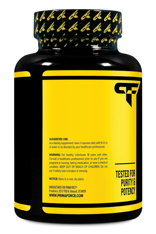 Primaforce Shilajit 120 Capsules (1000mg) - with Naturally Occurring Fulvic Acid, 60 Servings.