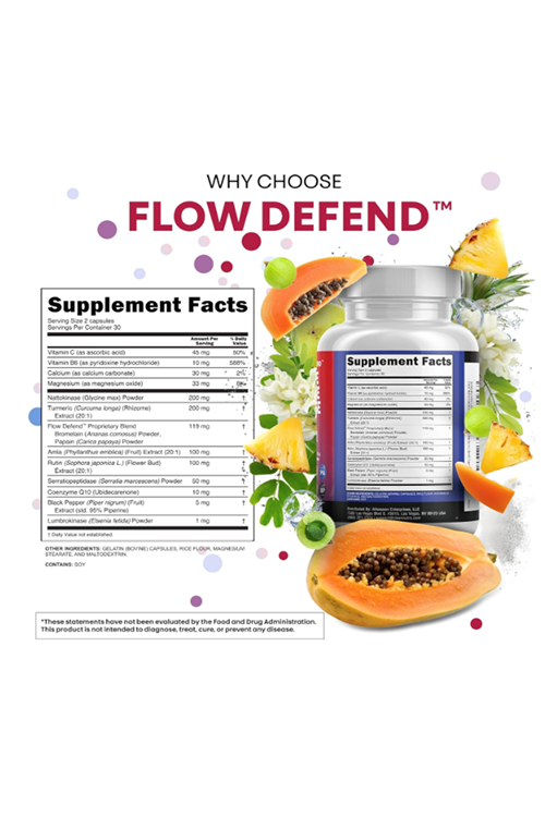 Clean Nutraceuticals Nattokinase, Serrapeptase, 60 Capsul,Lumbrokinase, Enzyme with Bromelain Papain Papaya Enzymes Rutin Extract Amla Magnezium Vitamin B6 & VIT C.