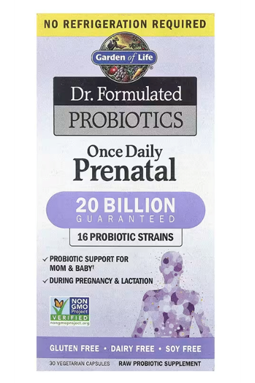 Garden of Life, Dr. Formulated Probiotics, Once Daily Prenatal  30 Vegetarian Capsules.