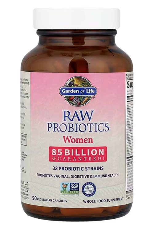 Garden of Life, RAW Probiotics, Women, 85 Billion, 90 Vegetarian Capsules.