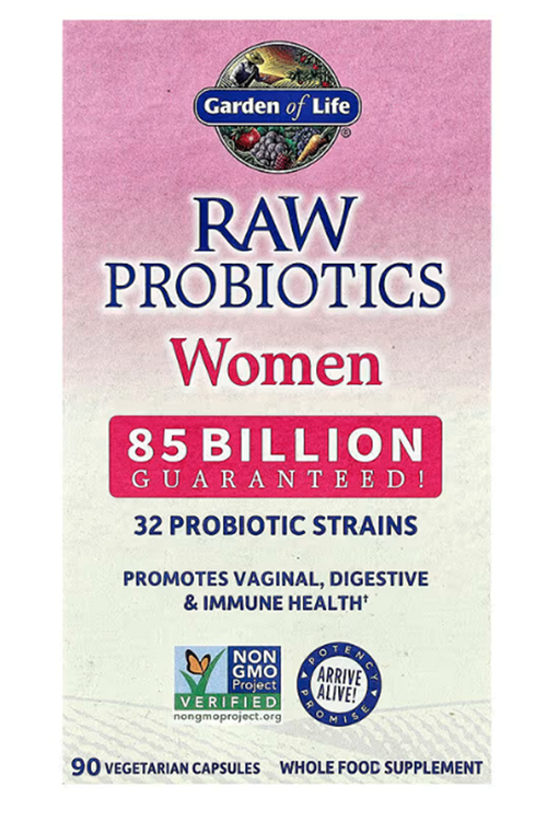 Garden of Life, RAW Probiotics, Women, 85 Billion, 90 Vegetarian Capsules.