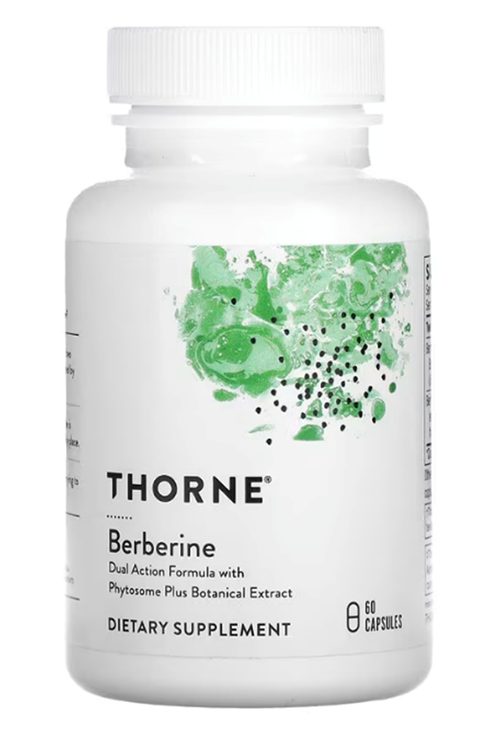 Thorne, Berberine, (Berberine HCl, Berberin Phytosome) 60 Capsules.