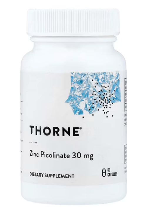 Thorne, Zinc Picolinate, 30 mg, 60 Capsules.