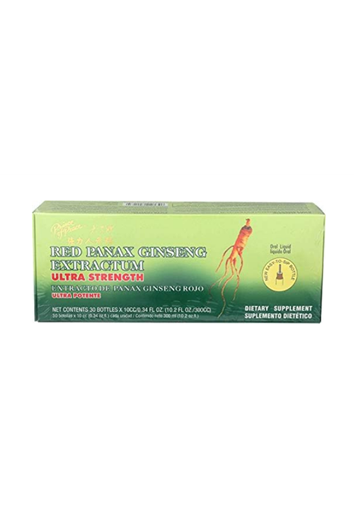 Prince of Peace Red Panax Ginseng Extractum Ultra Strength, 10cc 0.34 Fl Oz (Pack of 30 Şase).