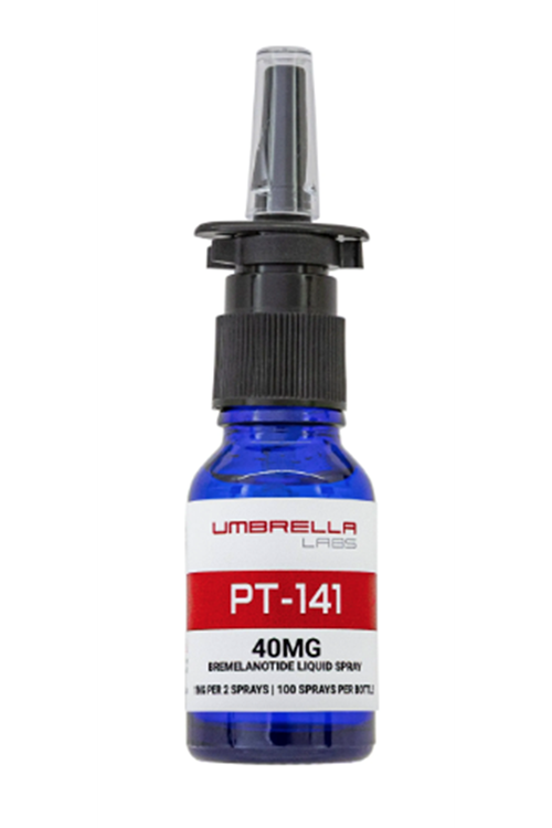 UMBRELLA  PT-141 40MG LIQUID SPRAY 15ML BOTTLE (1MG/2 SPRAYS, 40MG TOTAL).