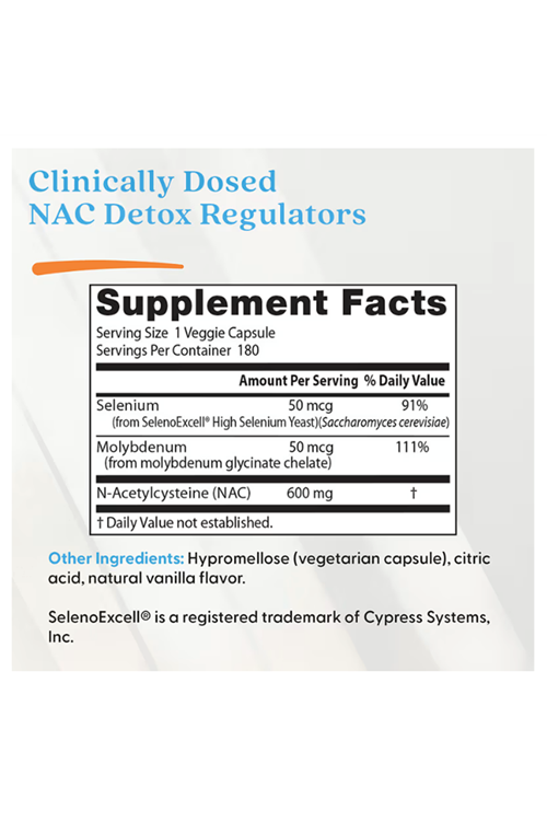 Doctor's Best  N-Acetyl L-Cysteine Detox 180 Veggie Capsul.(Ösg Özel Sporcu Gıdaları)