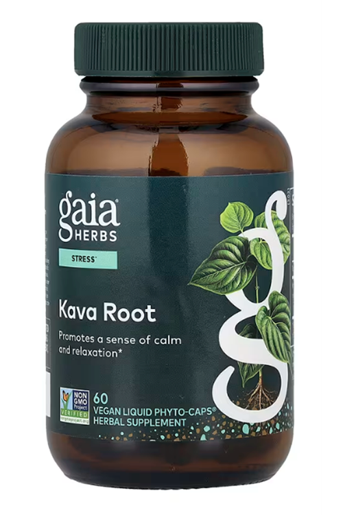 Gaia Herbs, Kava Root, 576mg 60 Vegan Liquid Phyto-Caps.USA MENŞEİ 61.