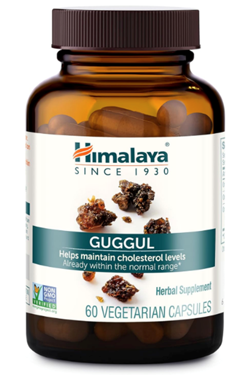 Himalaya Guggul  Herbal Liver Detox Cholesterol HDL & LDL - Vegan Non-GMO Gluten Free 720mg, 60 Capsul.