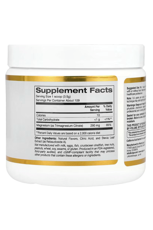 California (Özelsporcugıdaların'dan !!) Gold Nutrition Magnesium Powder Beverage, Orange 380gr.