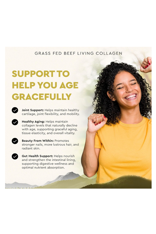 Ancestral Supplements (Ösg Özel Sporcu Gıdaları) Grass Fed Beef Living Collagen 3000mg 180 Capsul.Orj Usa.