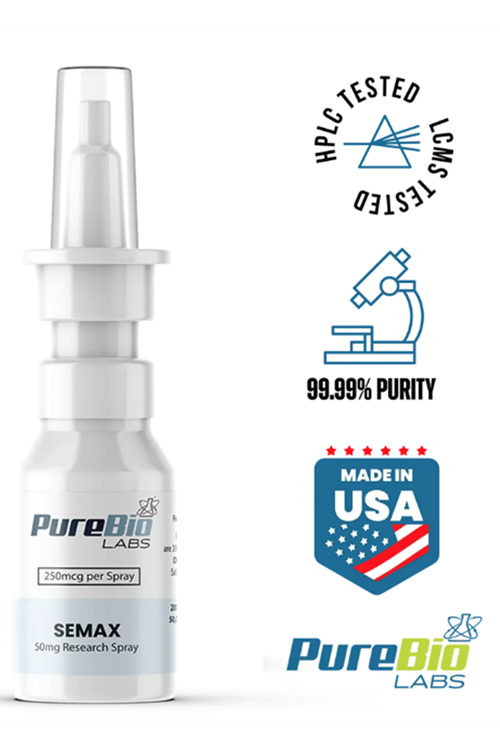 Pure Bio Labs SEMAX 50mg Nazal Spray Made ın Usa.