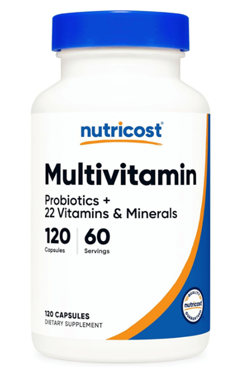 Nutricost  Multivitamin with Probiotics 120 Vegetarian Capsul.