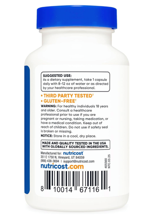 Nutricost  Aloe Vera Extract 120 Capsules.