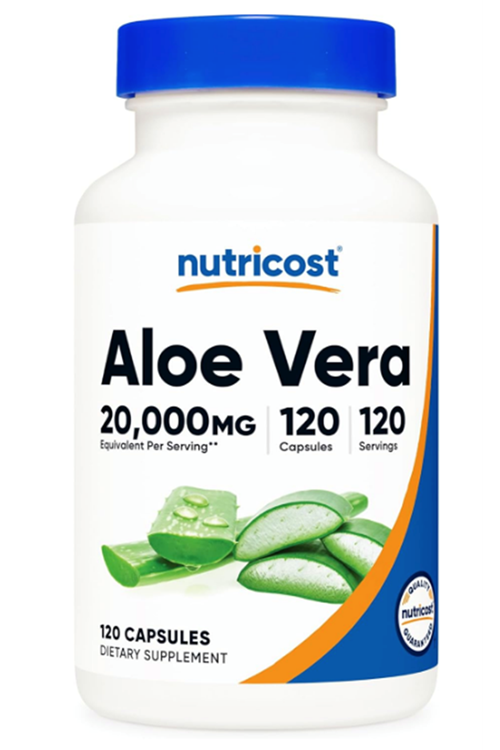Nutricost  Aloe Vera Extract 120 Capsules.
