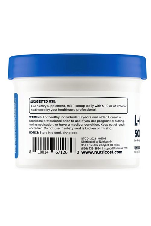 Nutricost  L-Carnosine Powder 50 Grams (100 Servings).