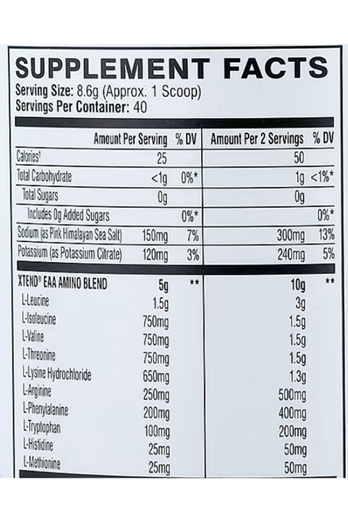 XTEND EAA  Enhance + Recover 40 Servis (344 g).Made ın Usa İçerik.