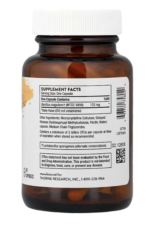 Thorne  Bacillus Coagulans 60 Capsul.Orj Abd Menşei..