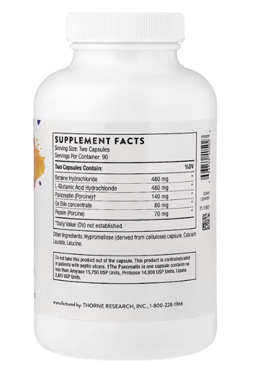 Thorne (Ösg Özel Sporcu Gıdaları) Advanced Digestive Enzymes 180 Capsul.Orj Usa.