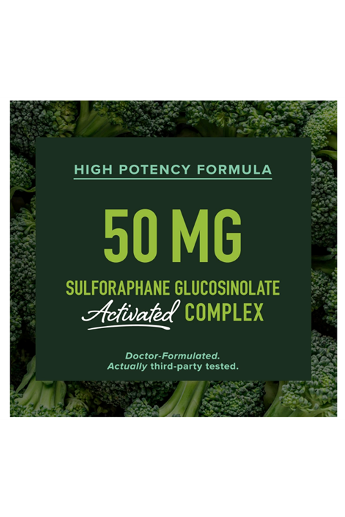 SMNutrition Sulforaphane 60 Capsul Broccoli Sprouts NRF2 Activation Immune Glucoraphanin  Myrosinase.USA.