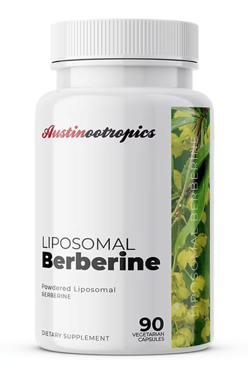 Austinootropics Liposomal Berberine 250mg 90 Veg Capsules.
