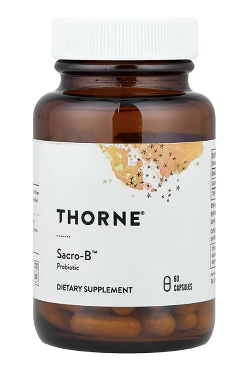 THORNE  Sacro-B  Saccharomyces boulardii Third-Party Certified 60 Capsul.