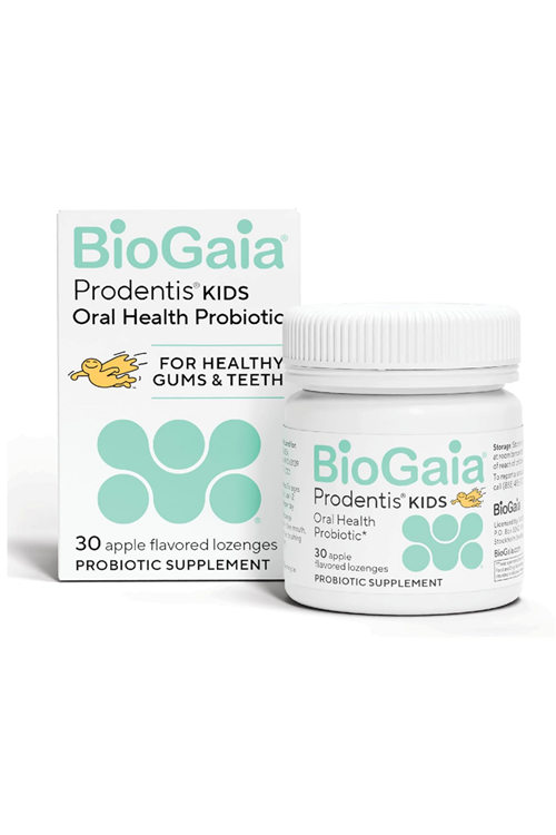 BioGaia Prodentis Kids Dental Probiotics for Teeth Gut Health Probiotics  30 Apple-Flavored Lozenges.