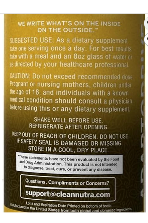 Clean Nutra Organic Maca Root 60 ML  Asvaganda, Fenugreek, Beet Root and L-Arginine Multi vitamin  Women and Men.